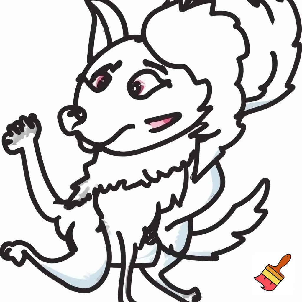 A teacher beautiful   made with caryon drawing in white background 
