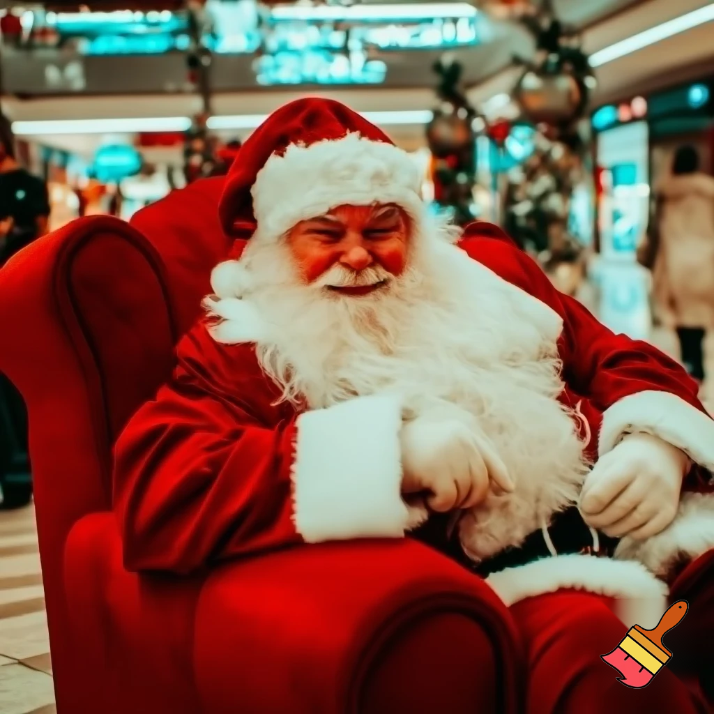 Santa Claus chair💫🌠⭐️🌟 Santa Claus shopping centre shopping centre chair Santa Claus chair