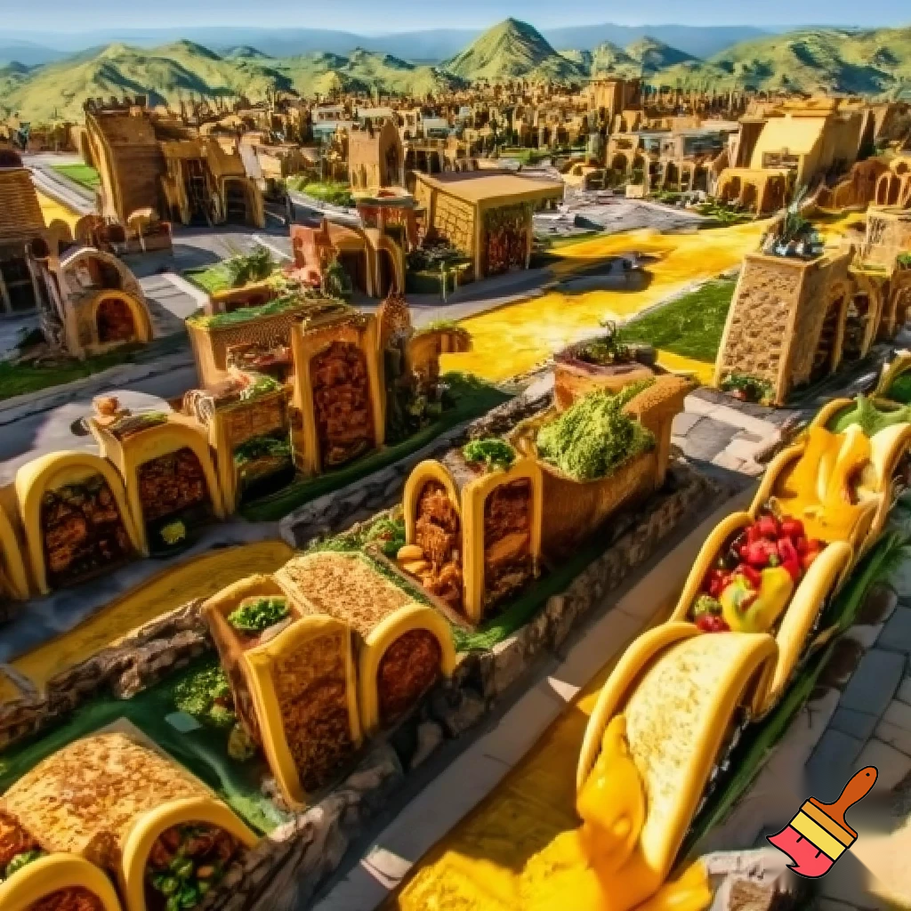 Make a Kingdom with tacos as houses