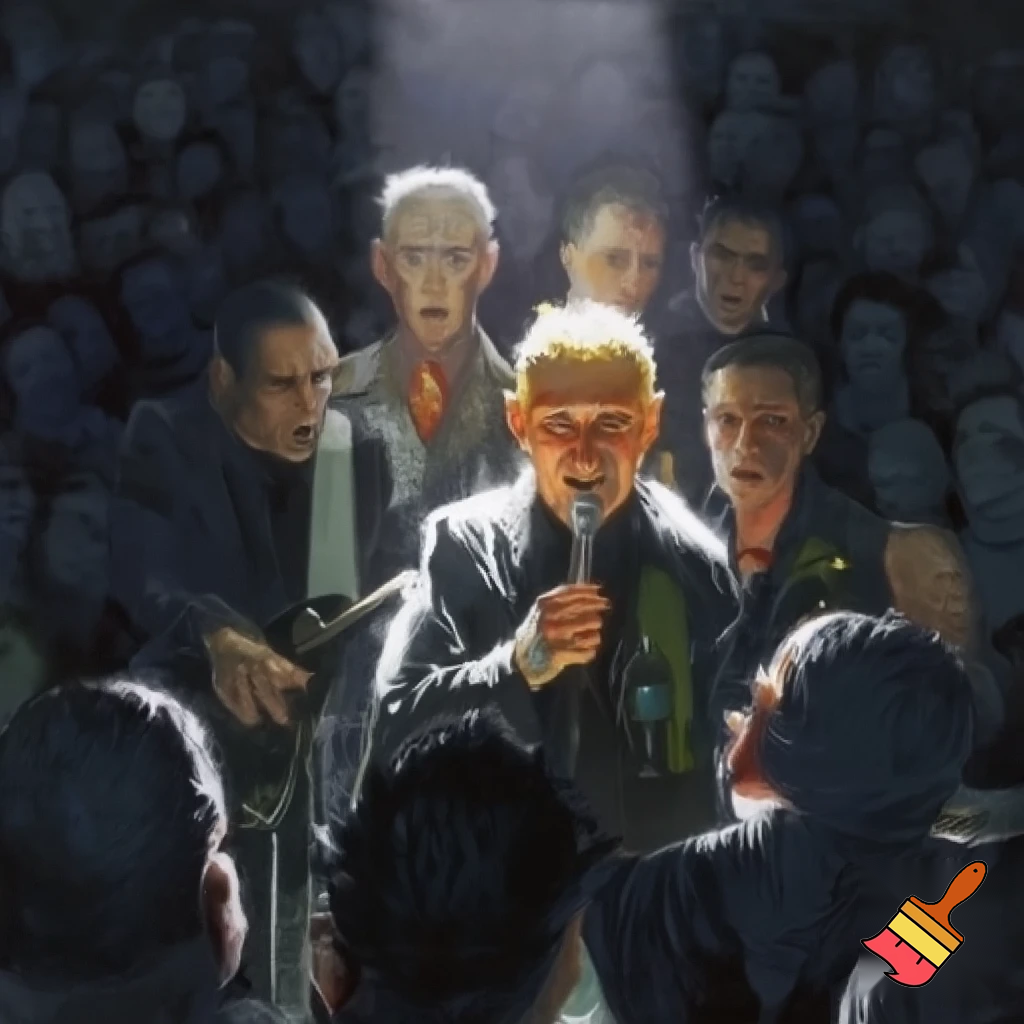 Sex Pistols playing MTV unplugged concert 