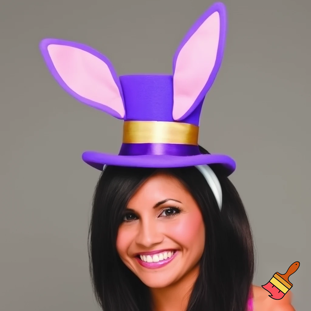 Easter bunny top hat, Easter balcony headband, purple and gold headband top hat rabbit, ear rabbit, ear headband, top hat