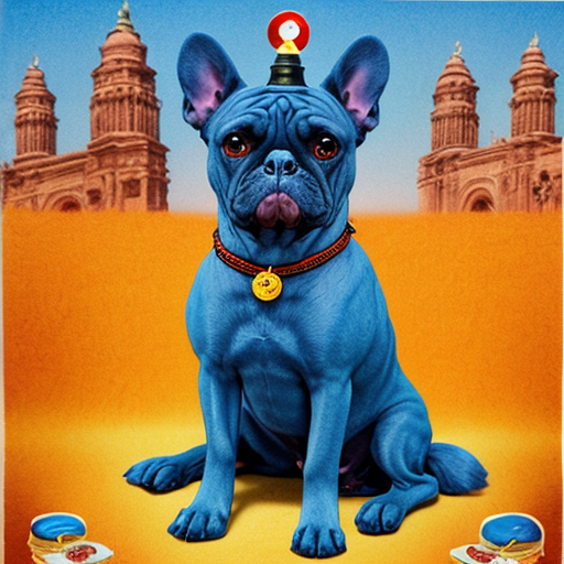 big blue bon dog god
