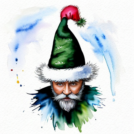 Christmas wizard hat read velvet Santa Claus hat