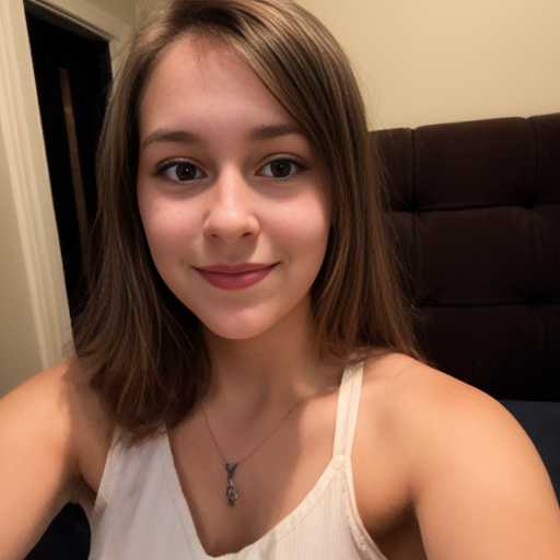 A young woman named Shelly, selfie