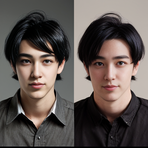 metamorph a guy with black hair