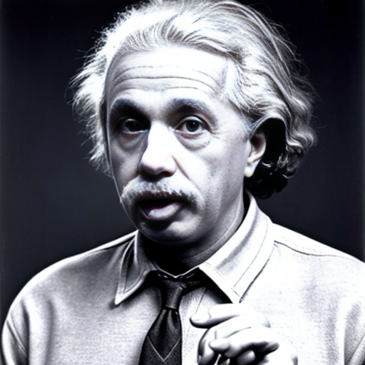 einstein holding the numbers 6 7 on his hands while sticking his tongue out