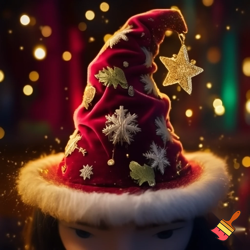 Christmas wizard hat