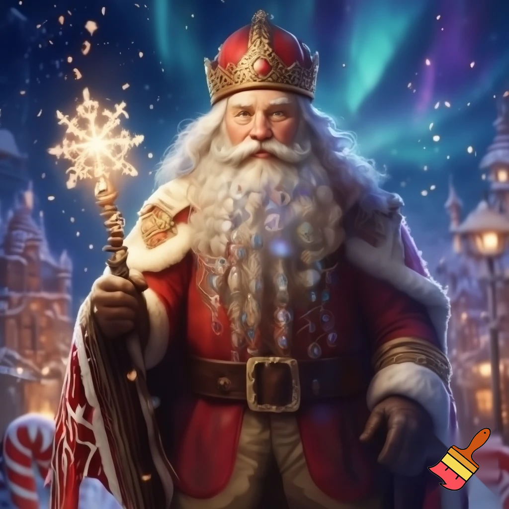 A wizard Nutcracker Santa Claus
