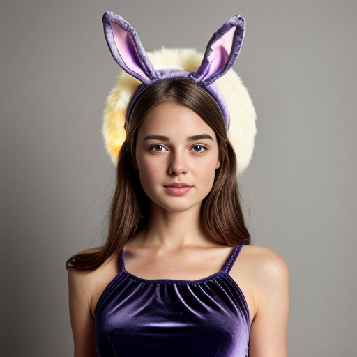 Easter bunny top hat headband Lala colour purple velvet top hat headband top hat easter bunny ears