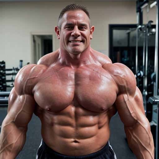 Buff Man using orc muscle growth hormone injection 