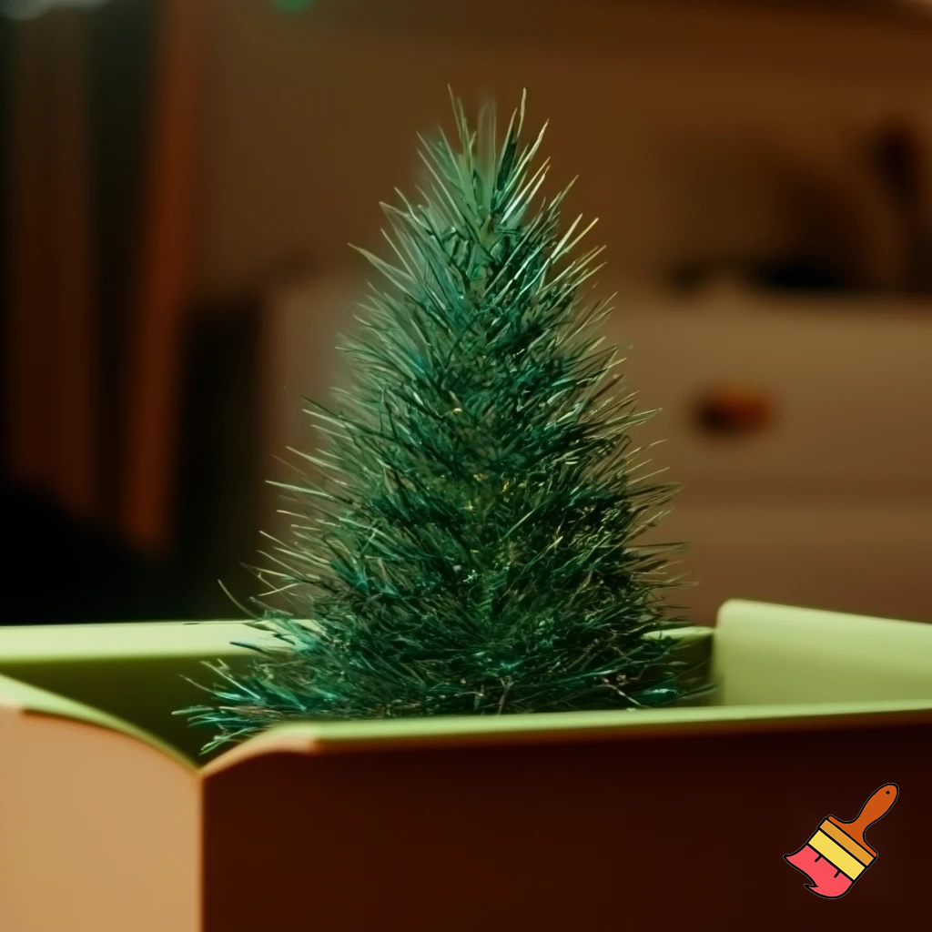 Christmas tree box box a magic 📦🌟🌠💫🎄 spiky spiky