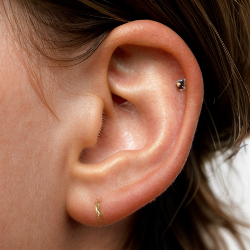 Cool 90s aesthetic grainy very close up very zoomed in photo of a 12 year old very tan blonde boy’s ear, whole ear is stretching into a the shape of a pair of boy lips