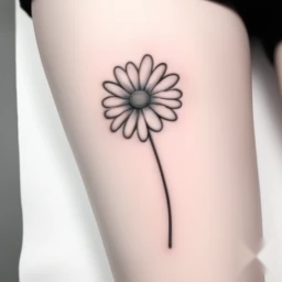 april birth flower tattoo