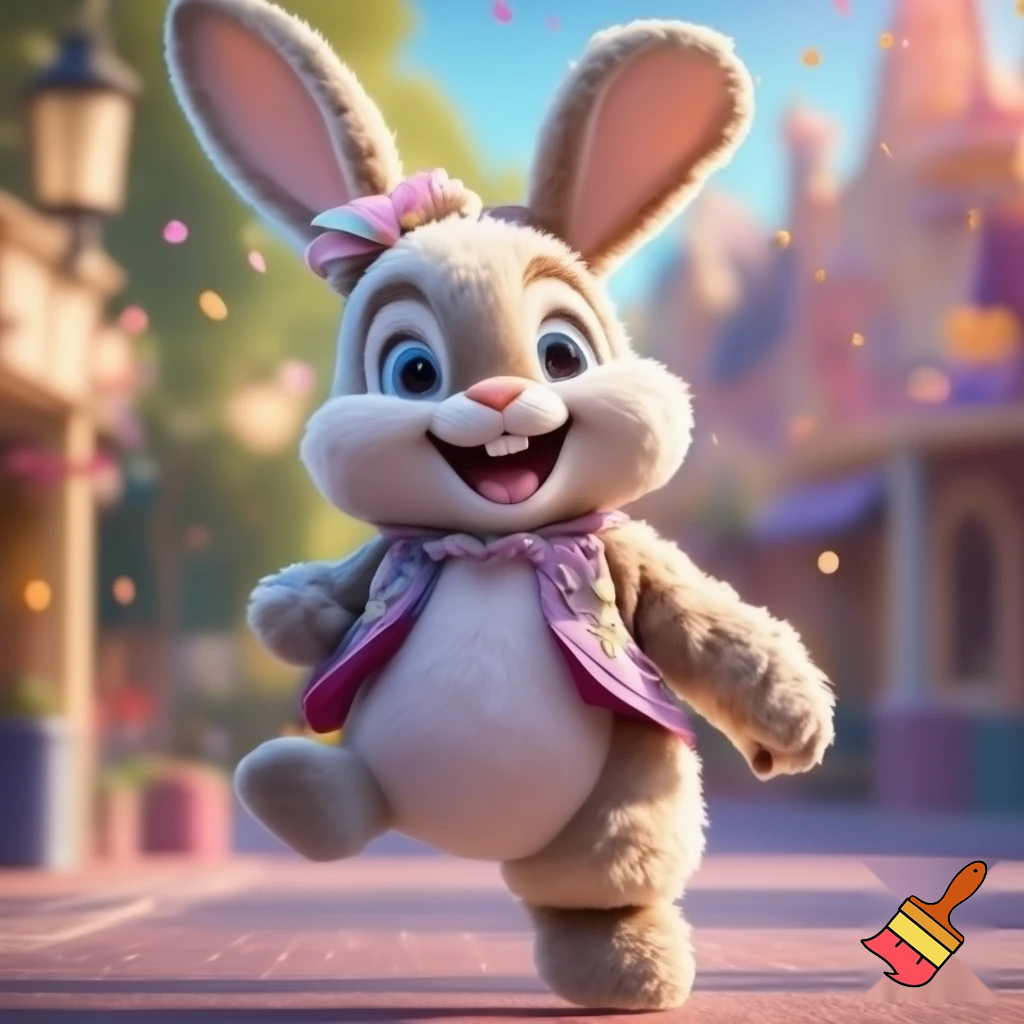 Easter bunny mascot Disneyland costume💫🌠