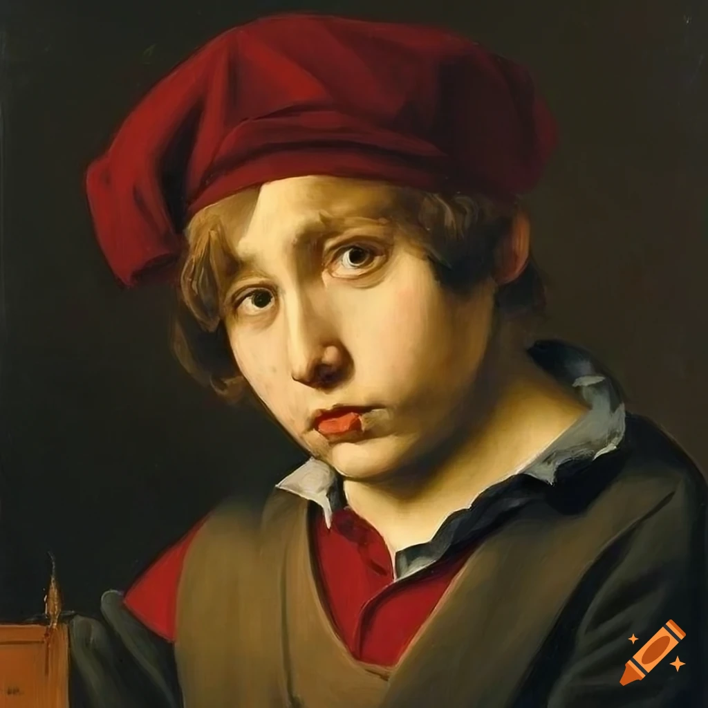 Giuseppe Garibaldi youthful, Rogier van der Weyden Edward Hopper Rembrandt style