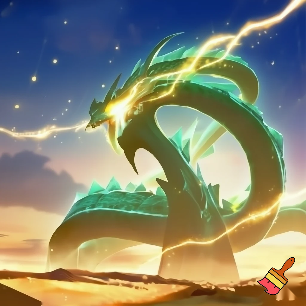 make a cool picture of farosh the dragon for the legend of Zelda Breath if the wild