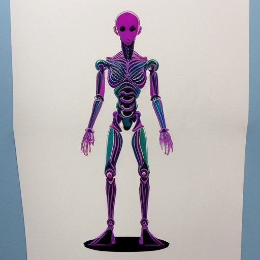 thin humanoid, bad quality, JoJo stand, anime style, there may be different colors, there may be different processes on body, single-color background