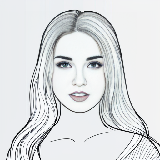 Young white-haired woman in a bloodbath