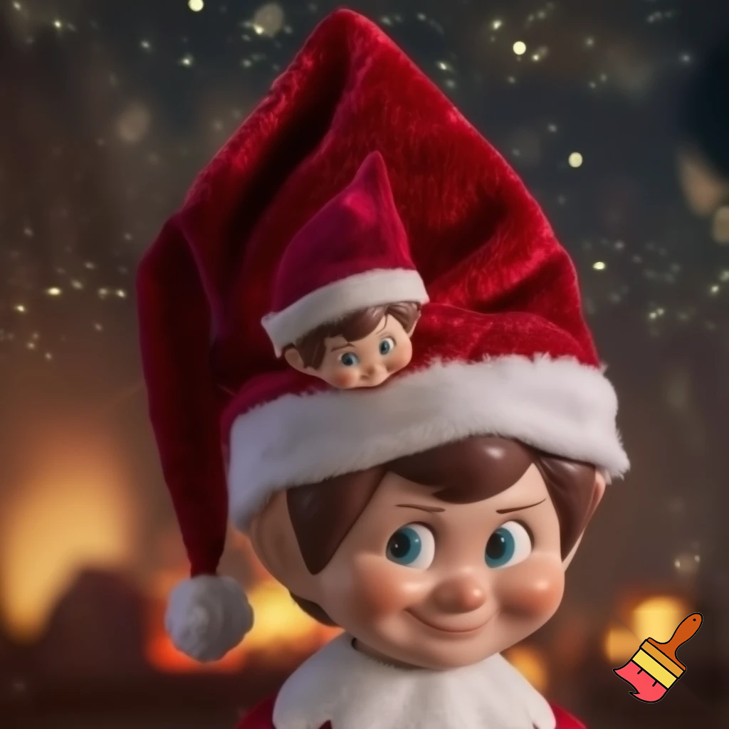 Christmas velvet Santa Claus hat elf on the shelf elf hat