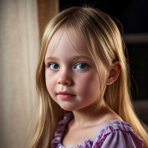 finnish little girl sisters at night dress, very beautiful and eager, long blonde hair, close up