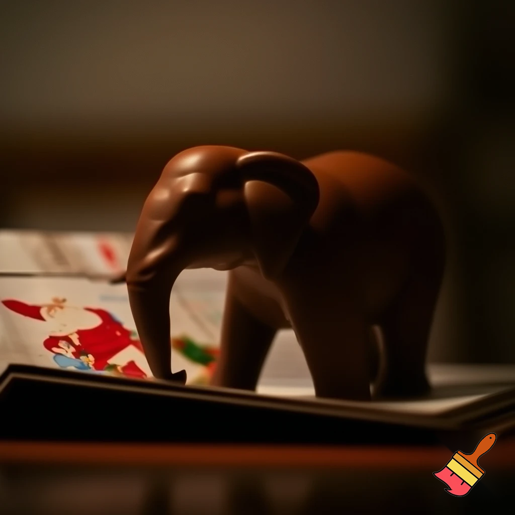 Open calendar, the Alpine calendar calendar, chocolate elephant calendar Christmas Christmas Alvin calendar Christmas chocolate straight in Santa Claus