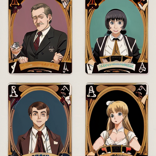 Peux-tu réaliser un trombinoscope dans le style anime / vintage, 8 portraits en planche, chaque vignette : 350 × 260, à des fins usage pédagogique / cartes à jouer sur les personnalités suivantes :

Tony Stark
Maximus Decimus Meridius
Katniss Everdeen
Imperator Furiosa
Leia Organa
Wolfgang Amadeus Mozart
Bob Marley
Michael Jackson