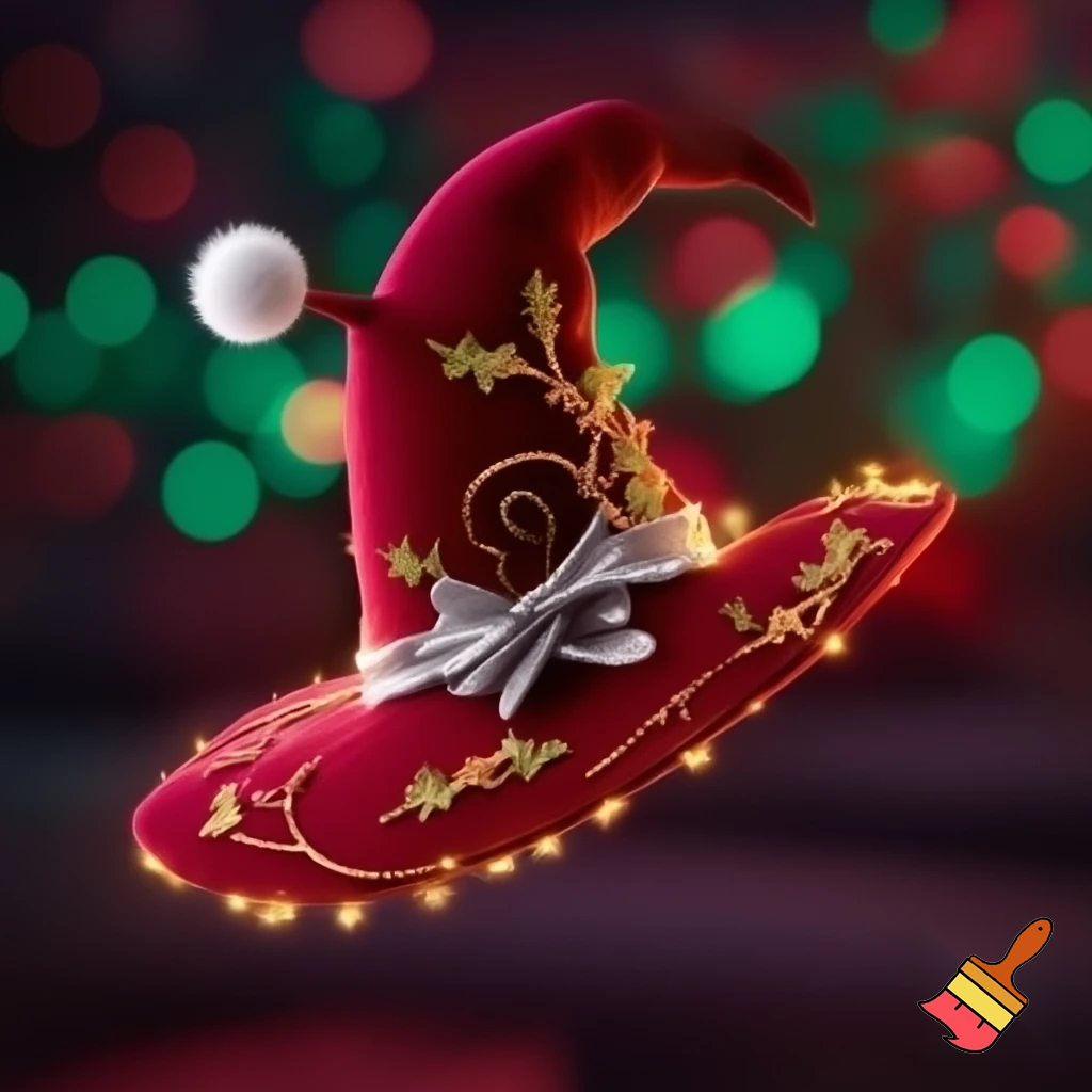 Christmas wizard hat