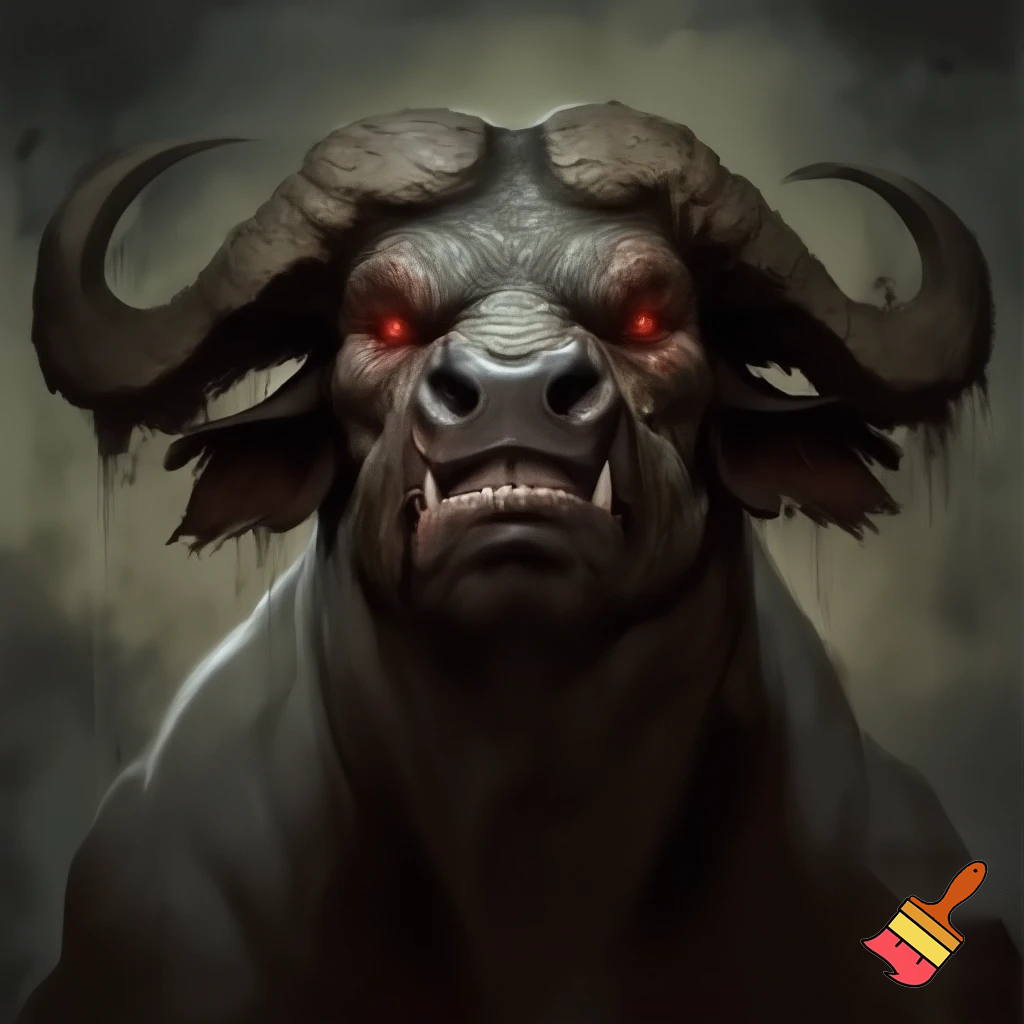 water bufallo
Mugshot 
vivid 
evil
buff
sinister
