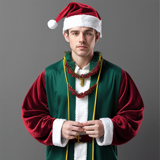 Santa Claus wizard hat📿 bendy wire hat wizard jacket costume