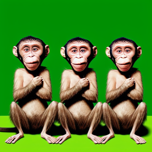 A bunch of funny monkeys that look funny 