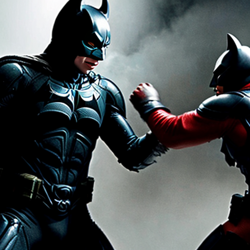 The dark knight beating up  I.C.E  agents 