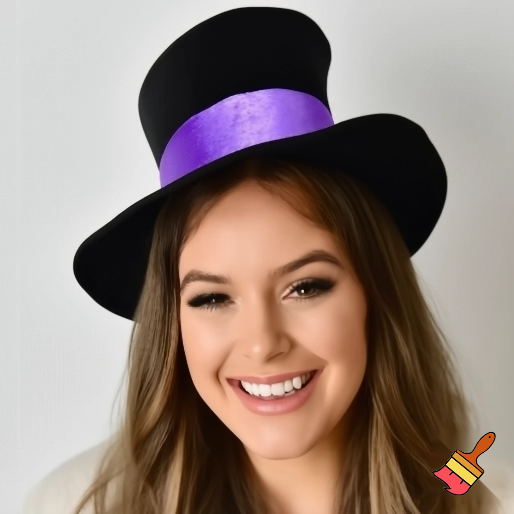 Easter top hat headband, yeah purple and white