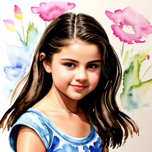 A 1999 Photo of  8 Year Old Selena Gomez 