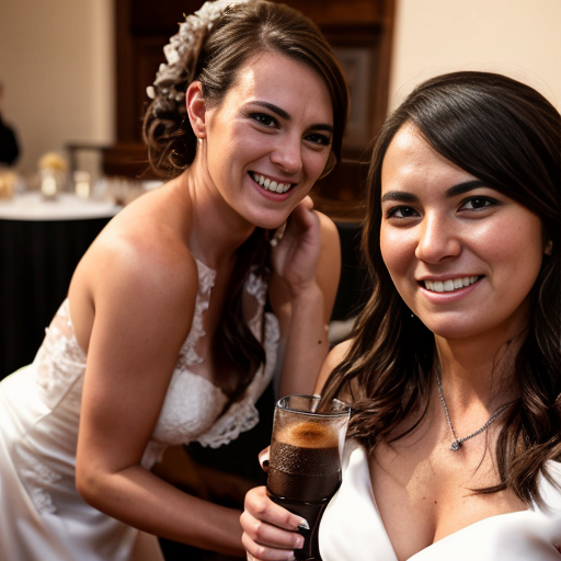 Goretzka drink coffee and Vanessa drink coffee at the wedding 