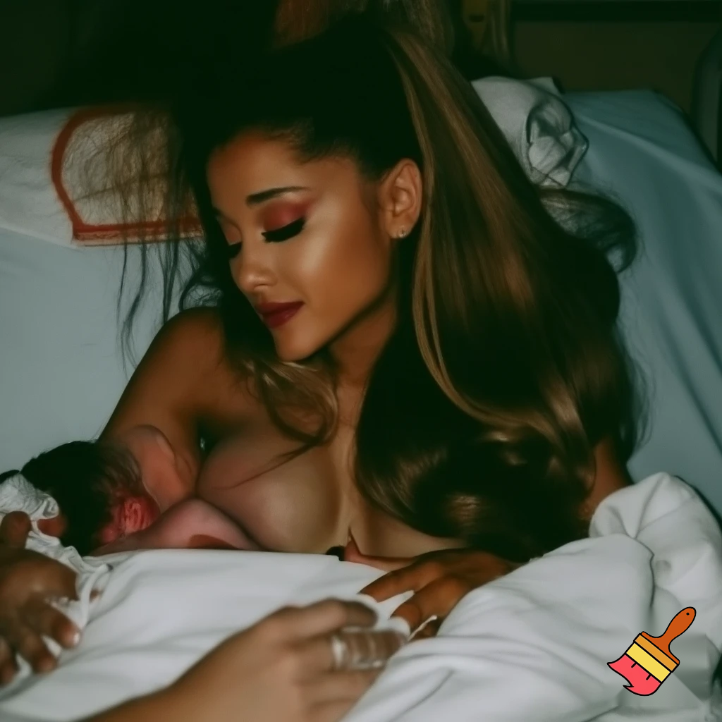 Ariana grande naked with white sheets at the hospital giving birth on the hospital bed ,lets see her butts