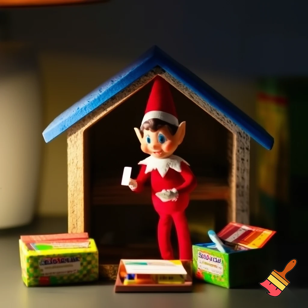 Elf on the shelf magic tricks magic cubby house colouring box