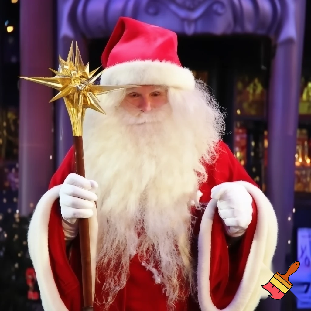 Santa Claus Pennwell Disney🇫🇷 wizard Santa Claus Santa Claus real person Disneyland Paris Santa Claus in Paris the wizard💫🏰 a wizard hat Magic Star wand