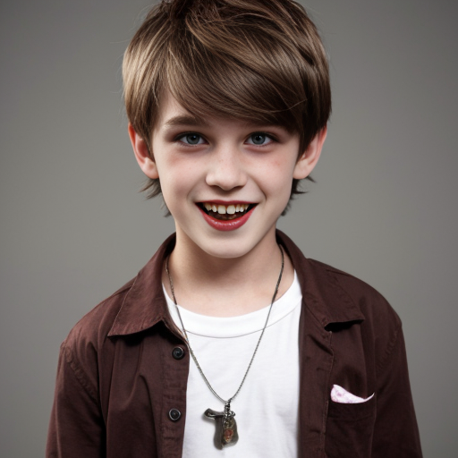 Vampire Boy with brown hair 