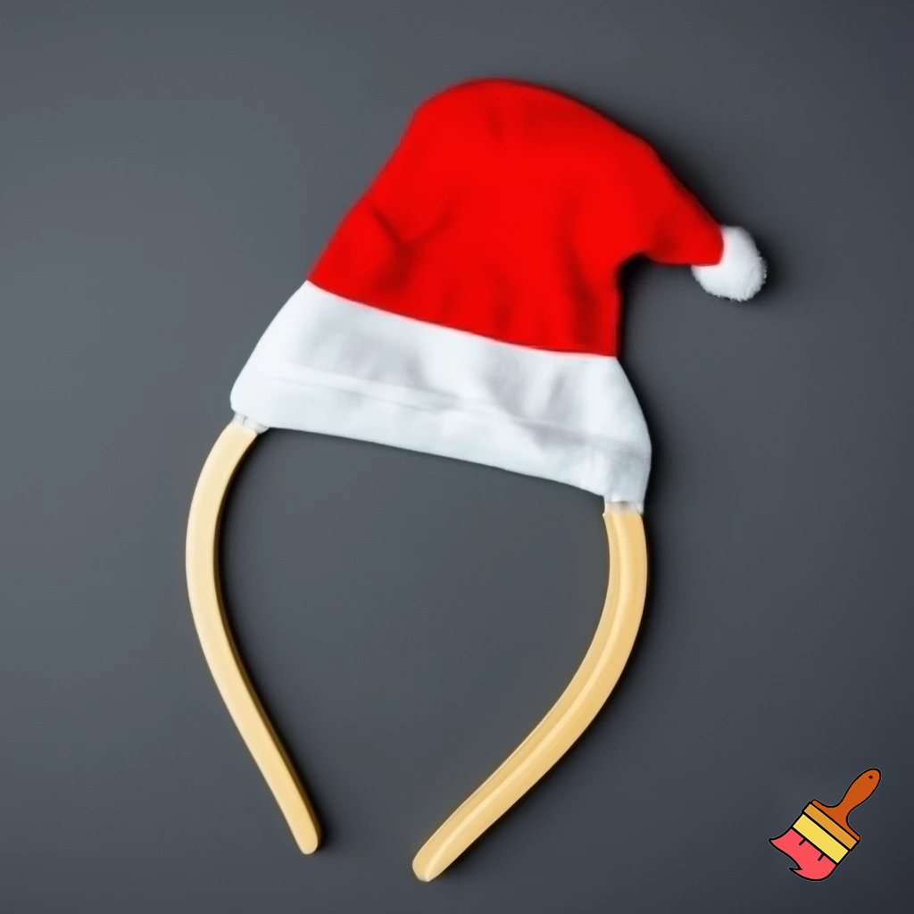 Christmas headband with a Santa Claus hat