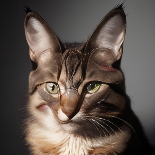 mugshot mean looking feral cat evil