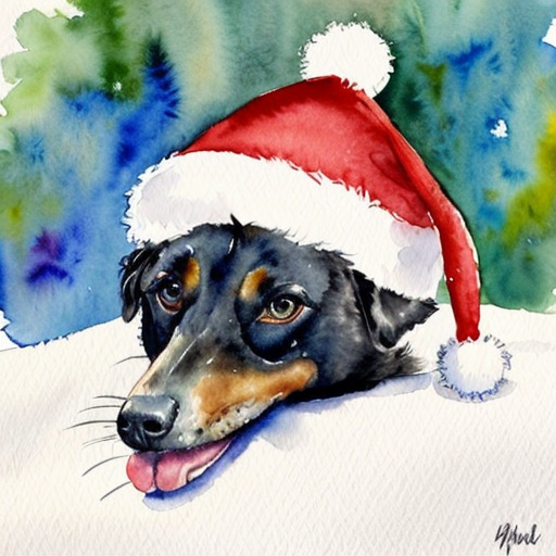 Christmas with a hat