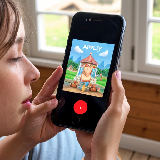 Goretzka play game on apple phone and Vanessa play game on apple phone at the summer house 