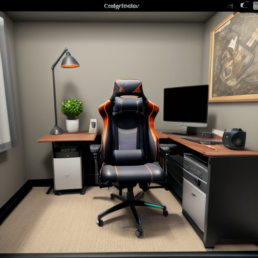 Create a background for the intended streamer. The streamer's chair should face the computers, and the space should be dark to create a tense atmosphere.