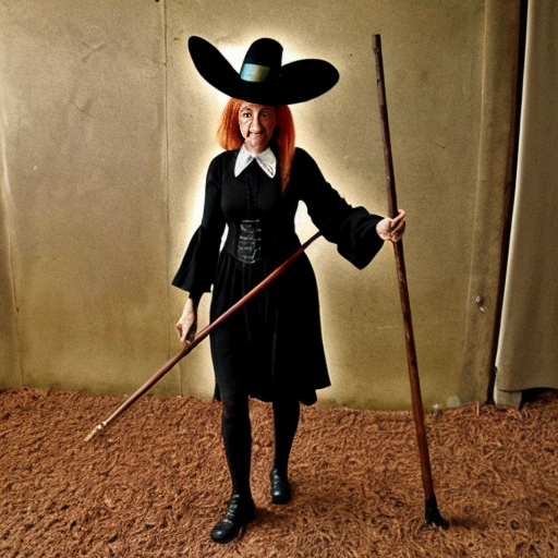 Witches walking stick magic walking stick