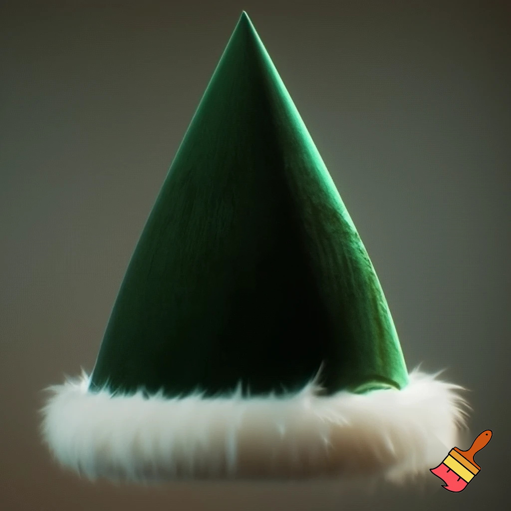 A wizard Christmas hat read the correct colour