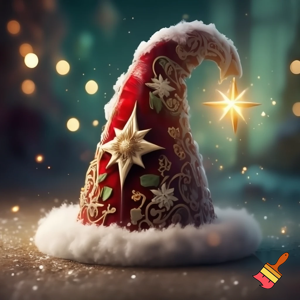 Christmas wizard hat