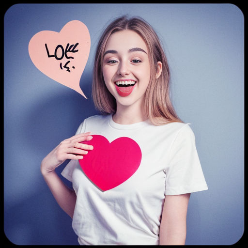 a big idiot with love heart eyes on this skinny girl
