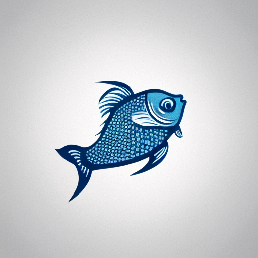Make me a simple 2-d logo of a coy fish for my buisness
