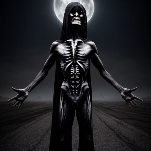 creepy dreamcore world witha skinwalker thats a full black solour and hes really long and thin. and they are holding there arms out for a hug