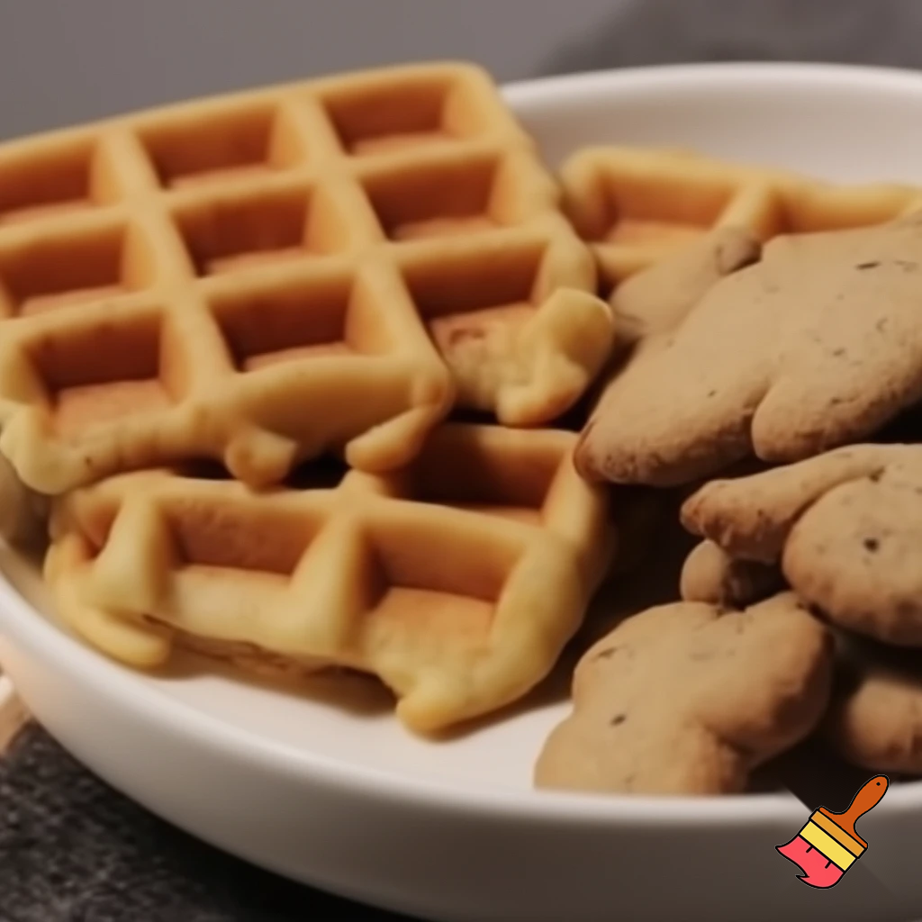 Waffles and cookies 